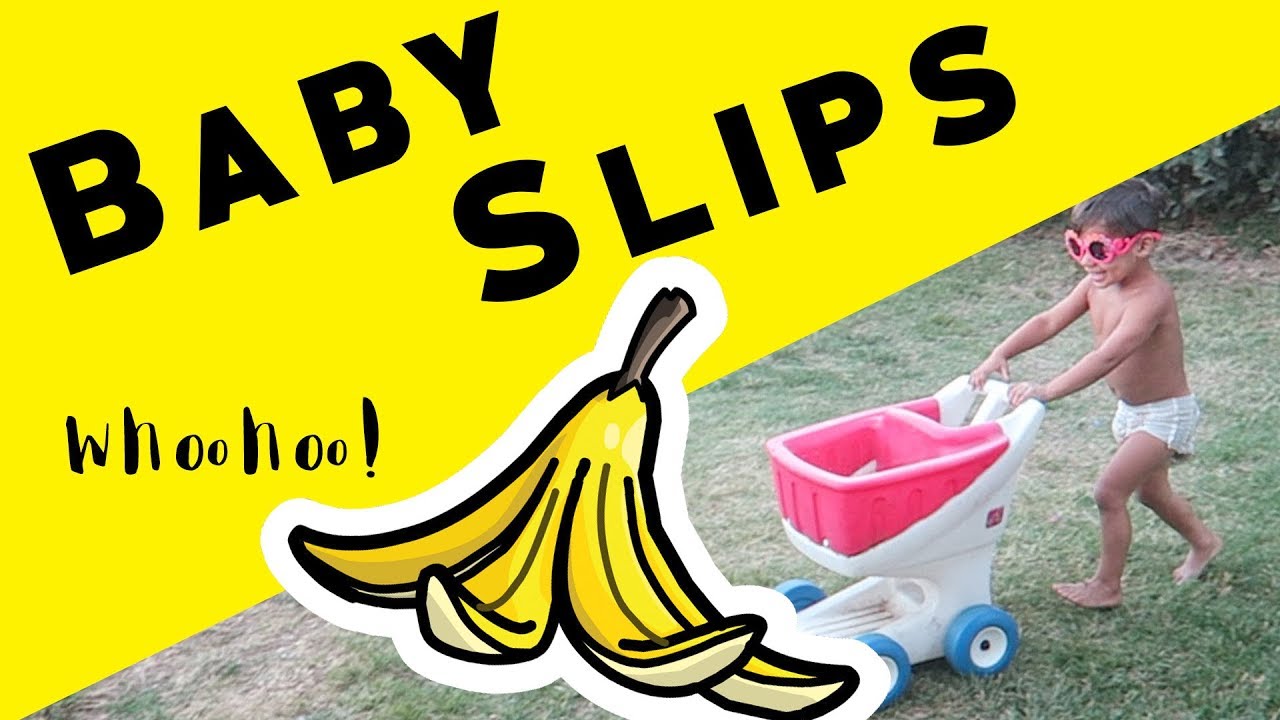 Baby Slips on a Banana!