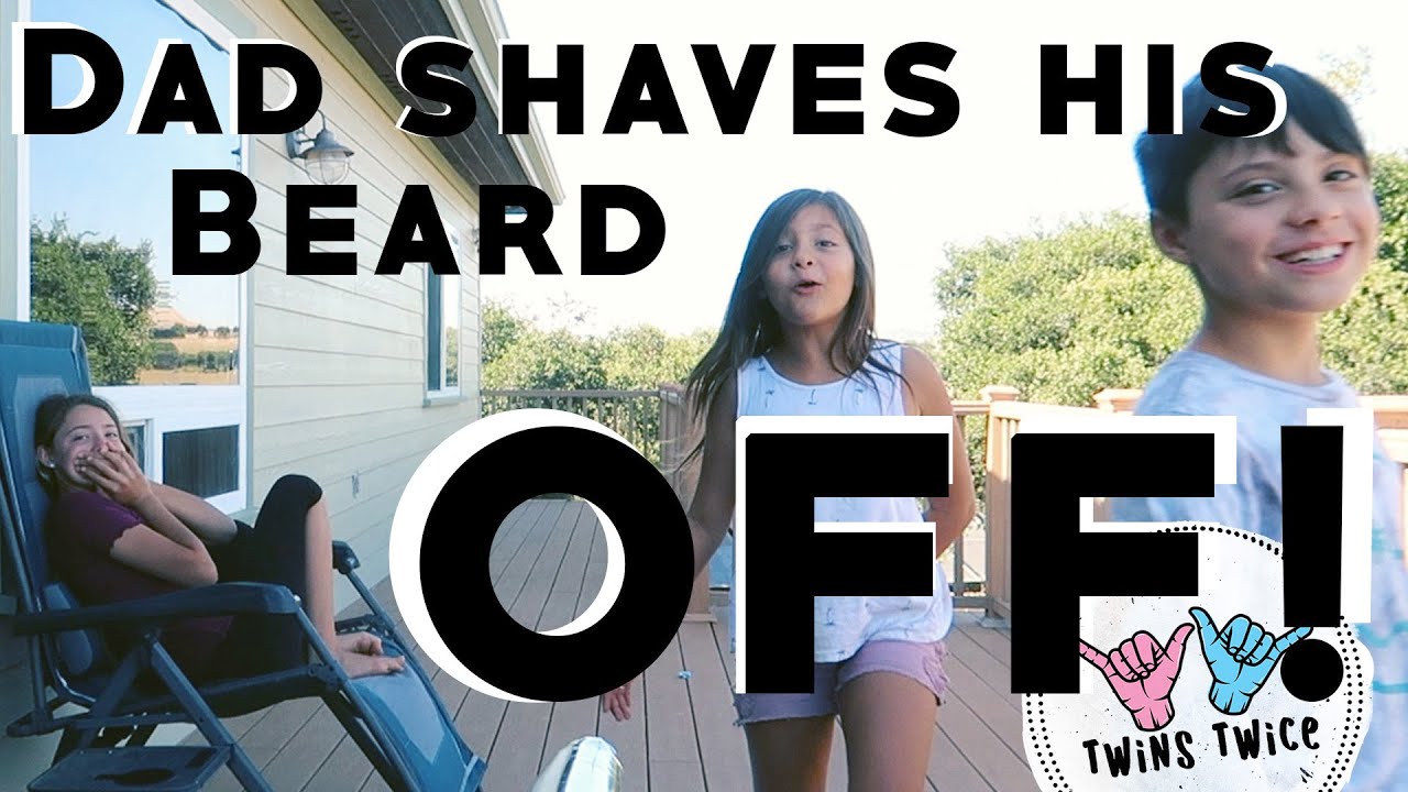 Kids Freak out when Dad Shaves his Beard OFF!