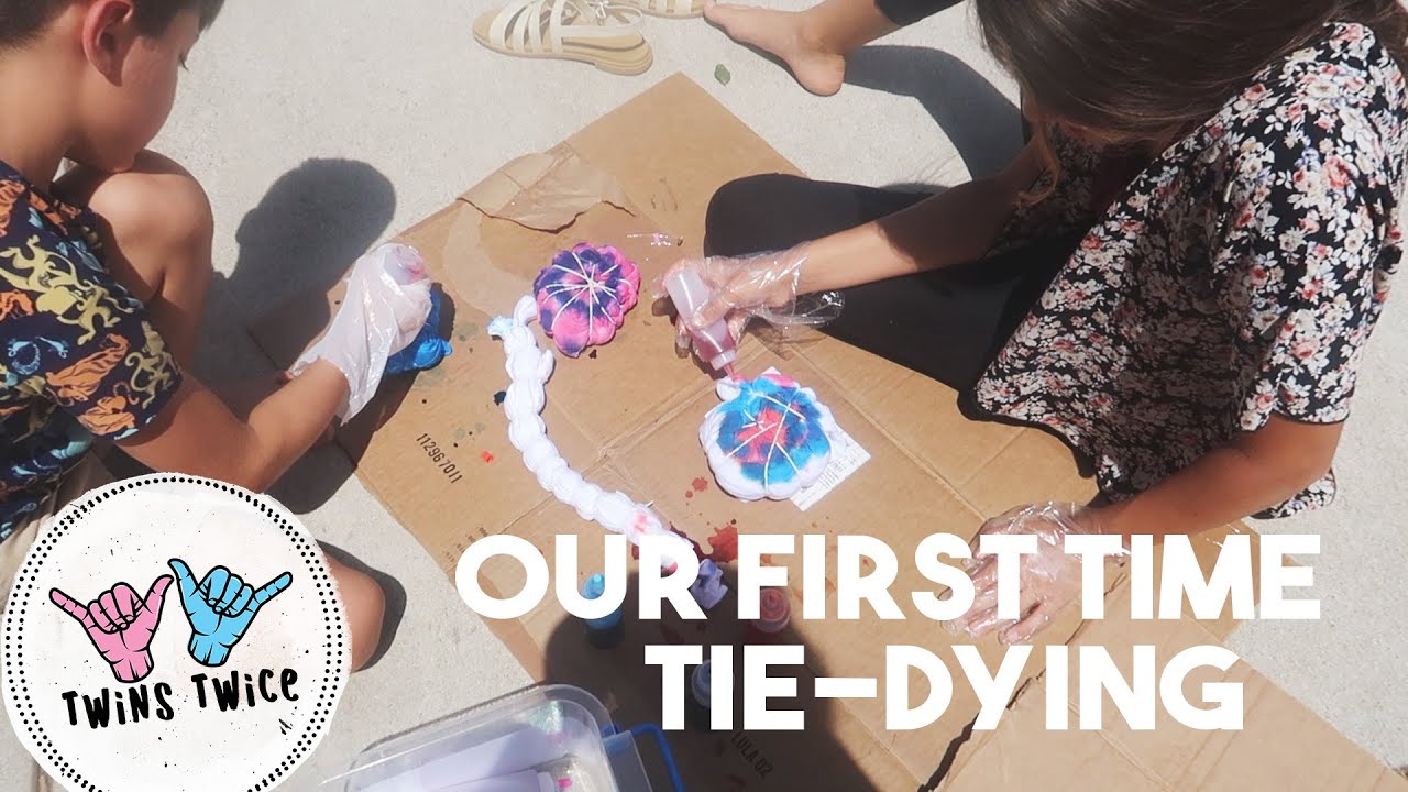 Our First Time Tie Dying Shirts